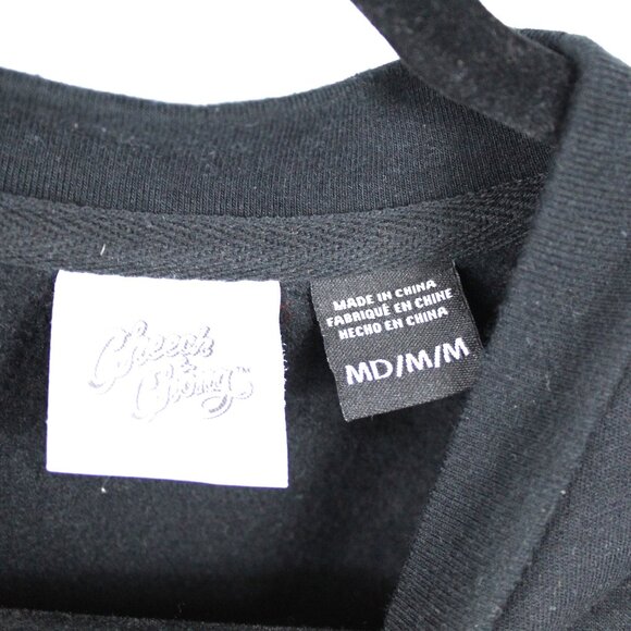 Cheech & Chong Psychedelic Men's Black Long Sleeve Sweatshirt Size Medium - Picture 3 of 4